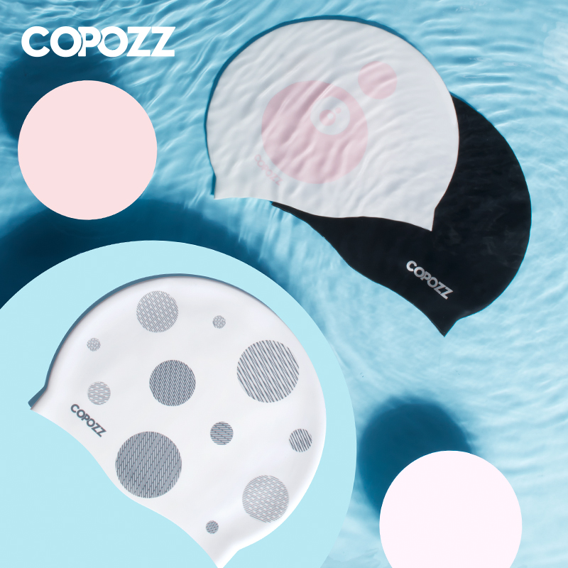 Aquatic Sports Hat - Copozz Elastic Silicon Rubber Waterproof Protect